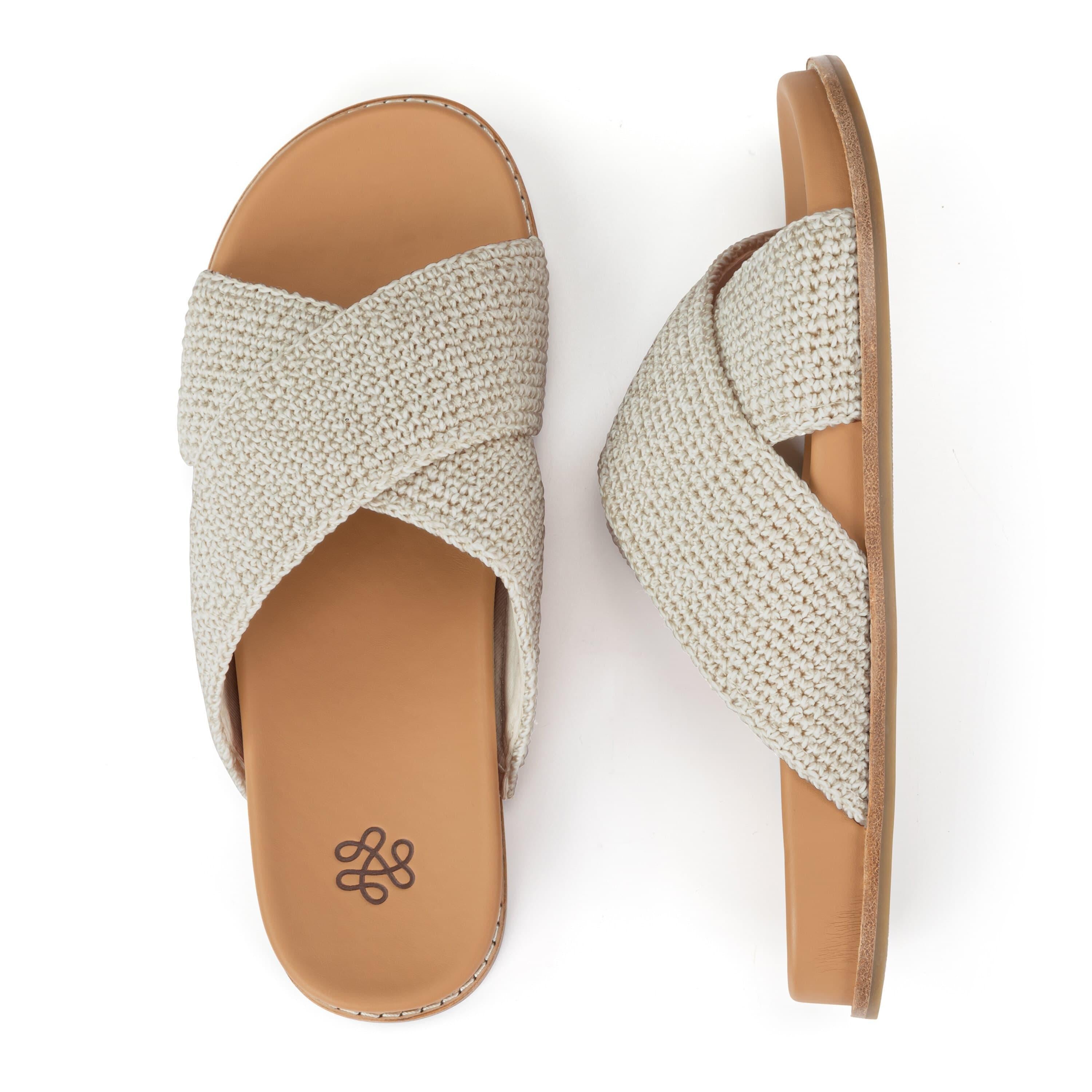 The Sak Penelope Sandal - Hand Crochet - Natural