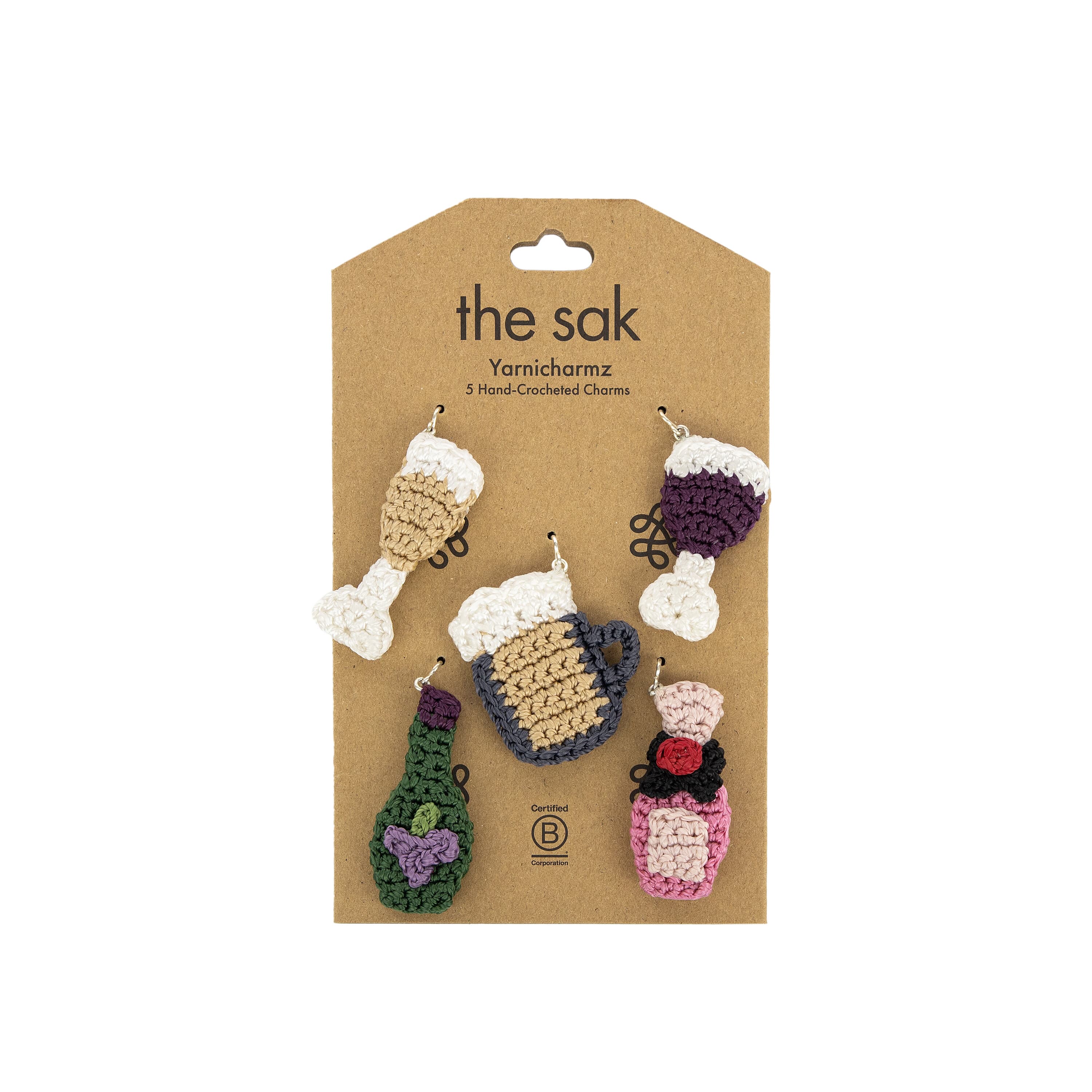 The Sak Yarnicharmz 5 Pack - Hand Crochet - Cheers