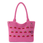 The Sak Crafted Classic Carryall - Hand Crochet - Pink Cherries