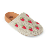 The Sak Bolinas Clog - Hand Crochet - Natural Strawberries