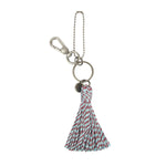 The Sak Dangles - Hand Crochet - Pale Aqua and Bing Cherry