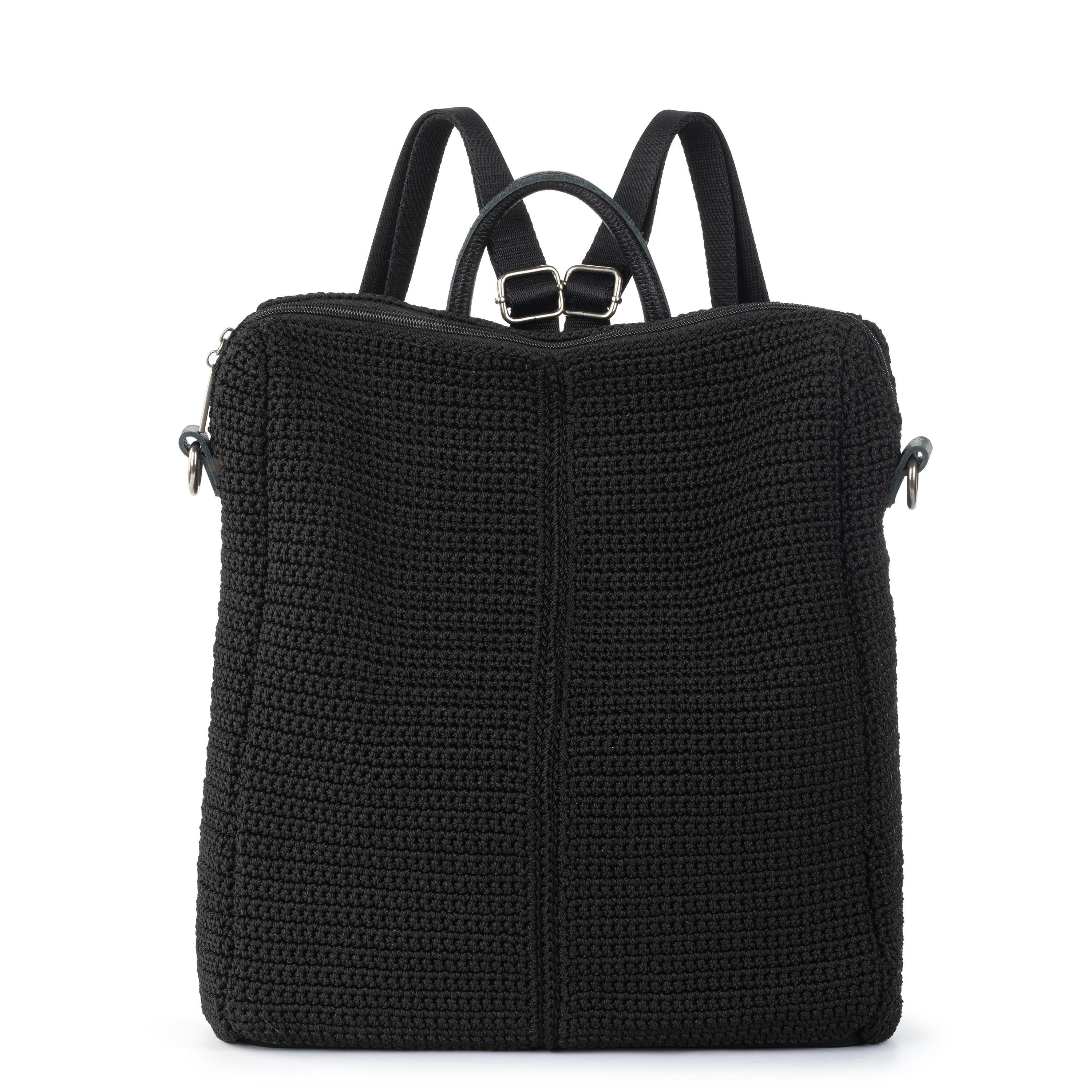 The Sak Los Feliz Backpack - Hand Crochet - Black
