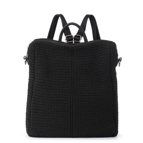 The Sak Los Feliz Backpack - Hand Crochet - Black