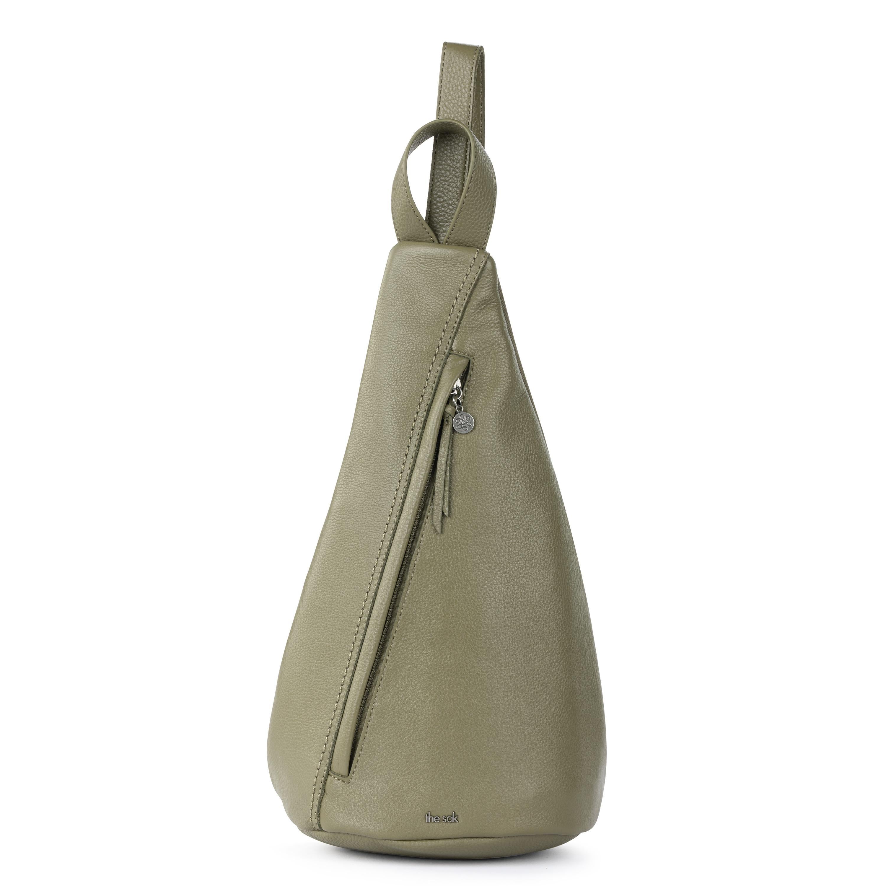 The Sak Geo Sling Backpack - Leather - Loden