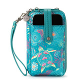 Sakroots Salinas Smartphone Wallet - EcoTwill - Deep Teal Seascape