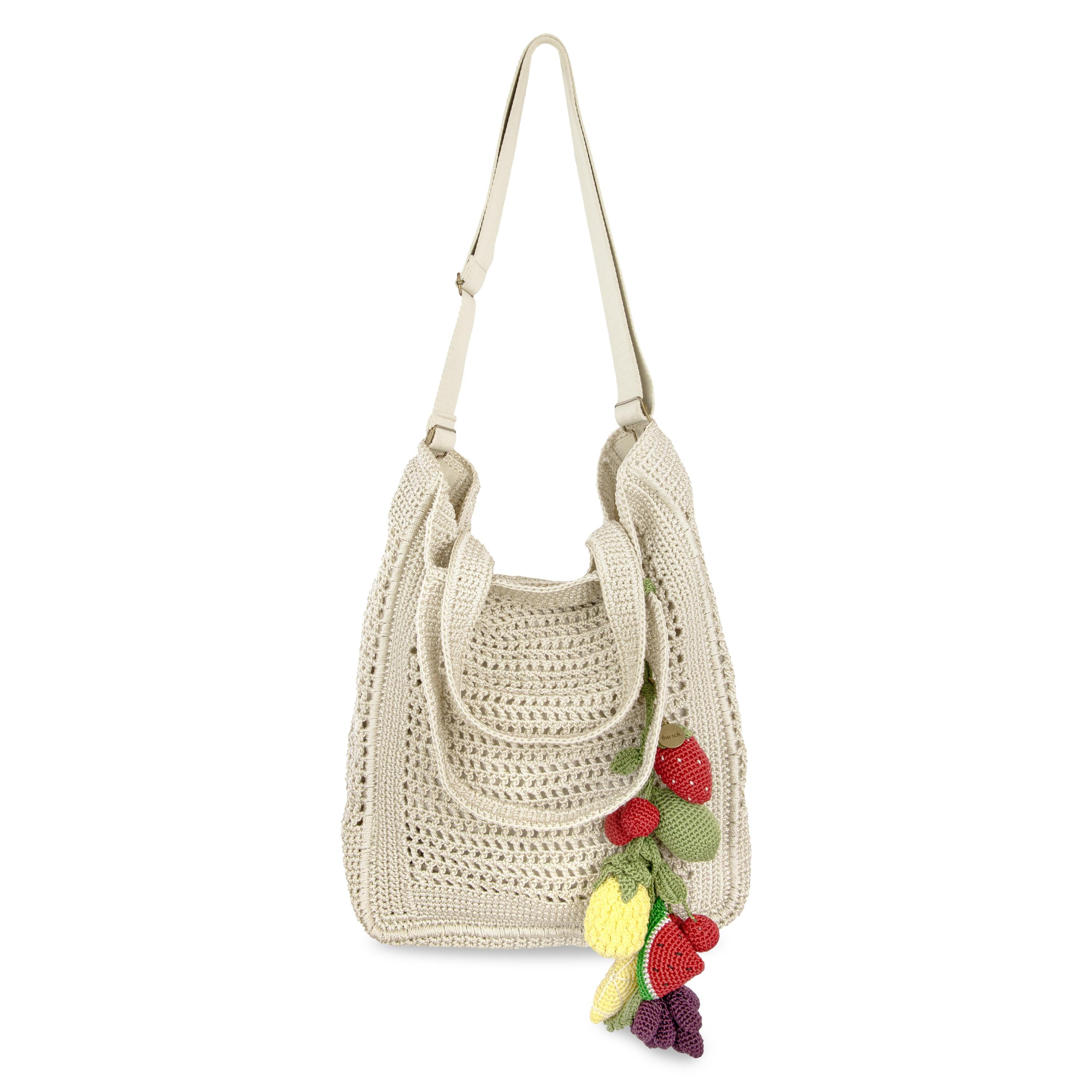 The Sak Lanie Market Tote - Hand Crochet - Natural Fruit