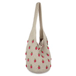 The Sak 120 Hobo - Hand Crochet - Natural Strawberries