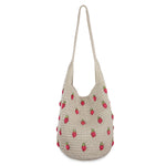 The Sak 120 Hobo - Hand Crochet - Natural Strawberries