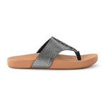 The Sak Everly Sandal - Leather - Dark Silver