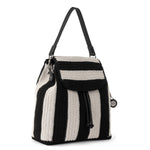The Sak Sayulita Backpack - Hand Crochet - Black Stripe