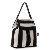 The Sak Sayulita Backpack - Hand Crochet - Black Stripe