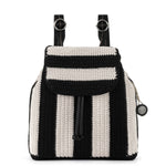 The Sak Sayulita Backpack - Hand Crochet - Black Stripe
