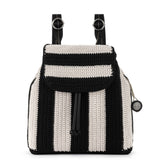 The Sak Sayulita Backpack - Hand Crochet - Black Stripe
