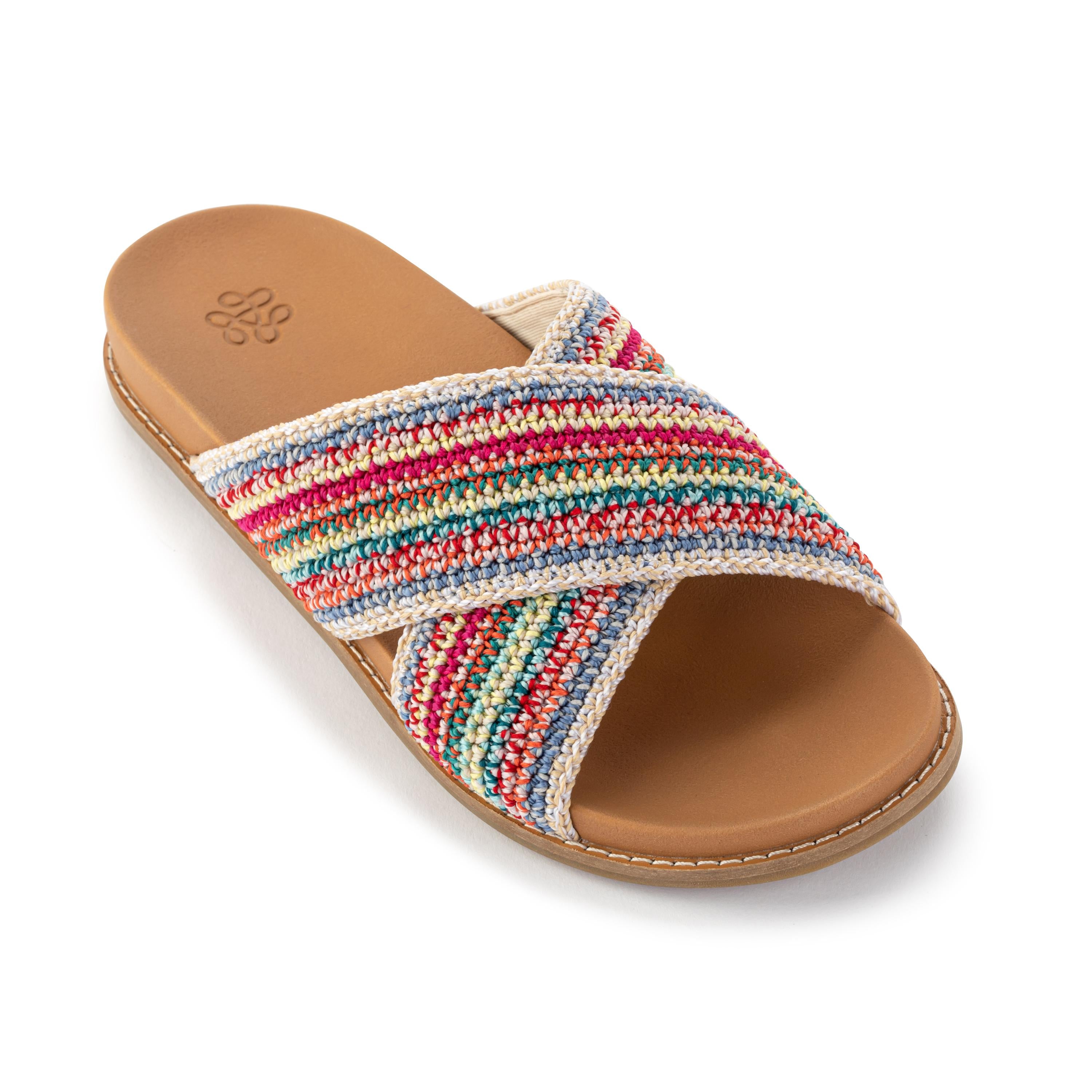 The Sak Penelope Sandal - Hand Crochet - Eden Stripe