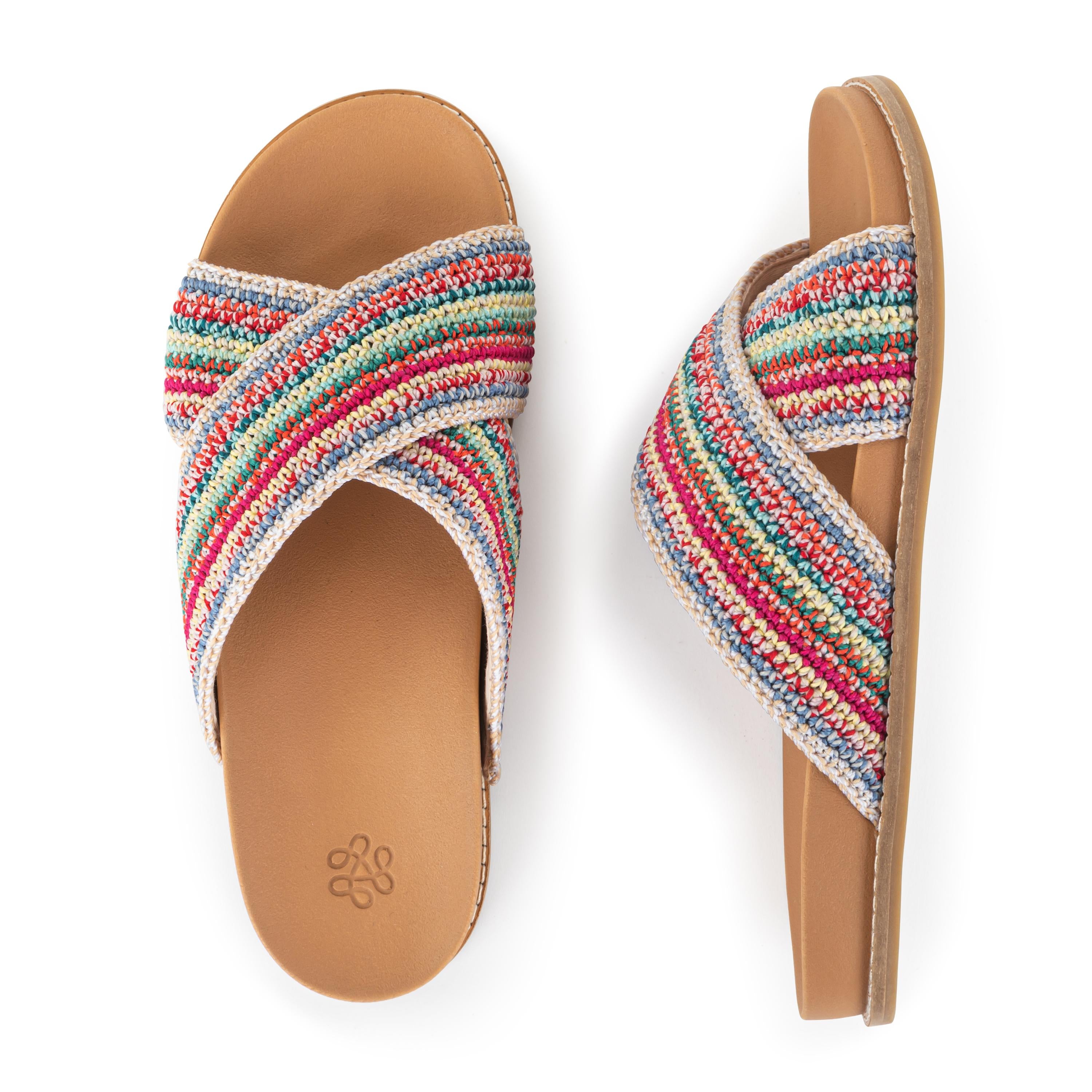 The Sak Penelope Sandal - Hand Crochet - Eden Stripe