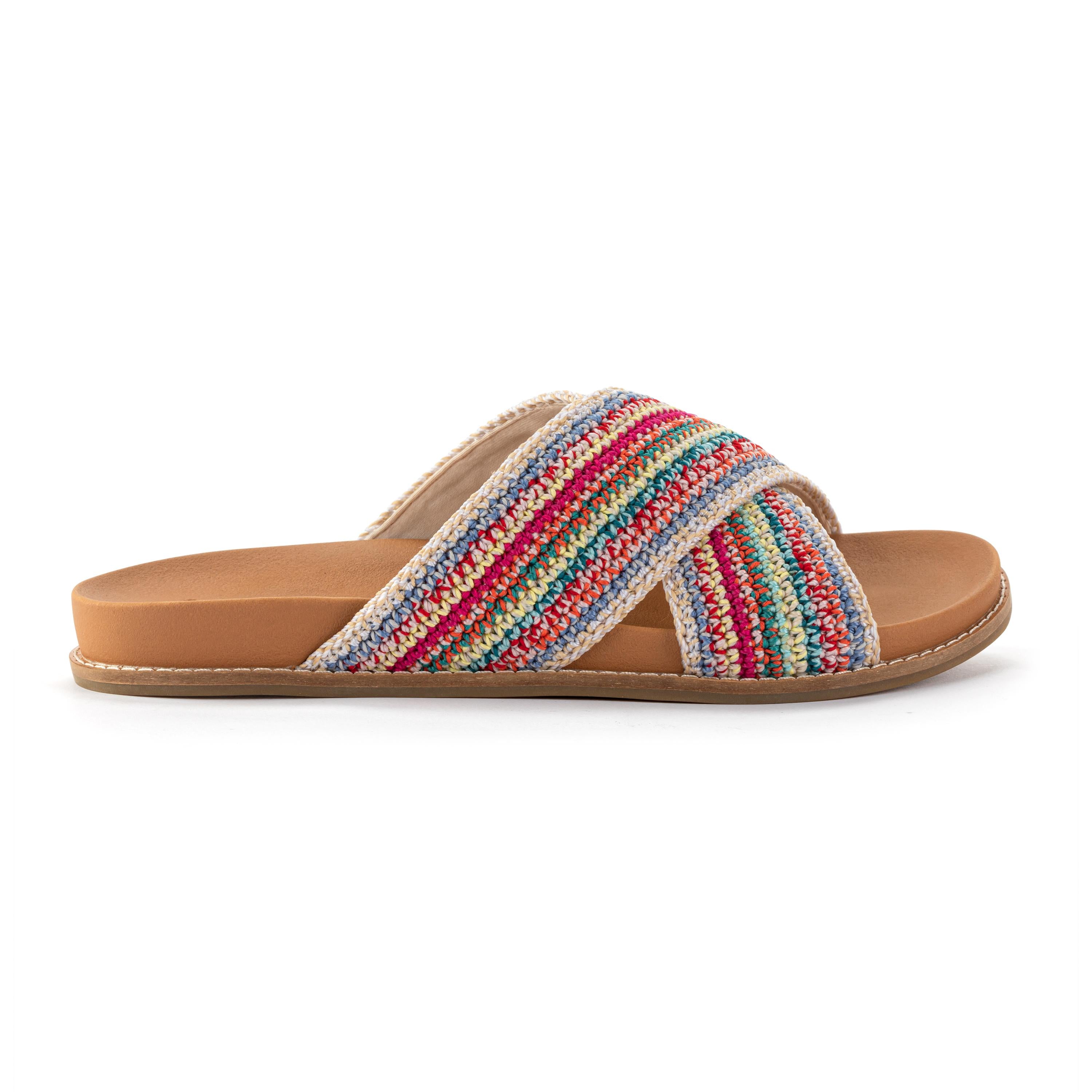 The Sak Penelope Sandal - Hand Crochet - Eden Stripe
