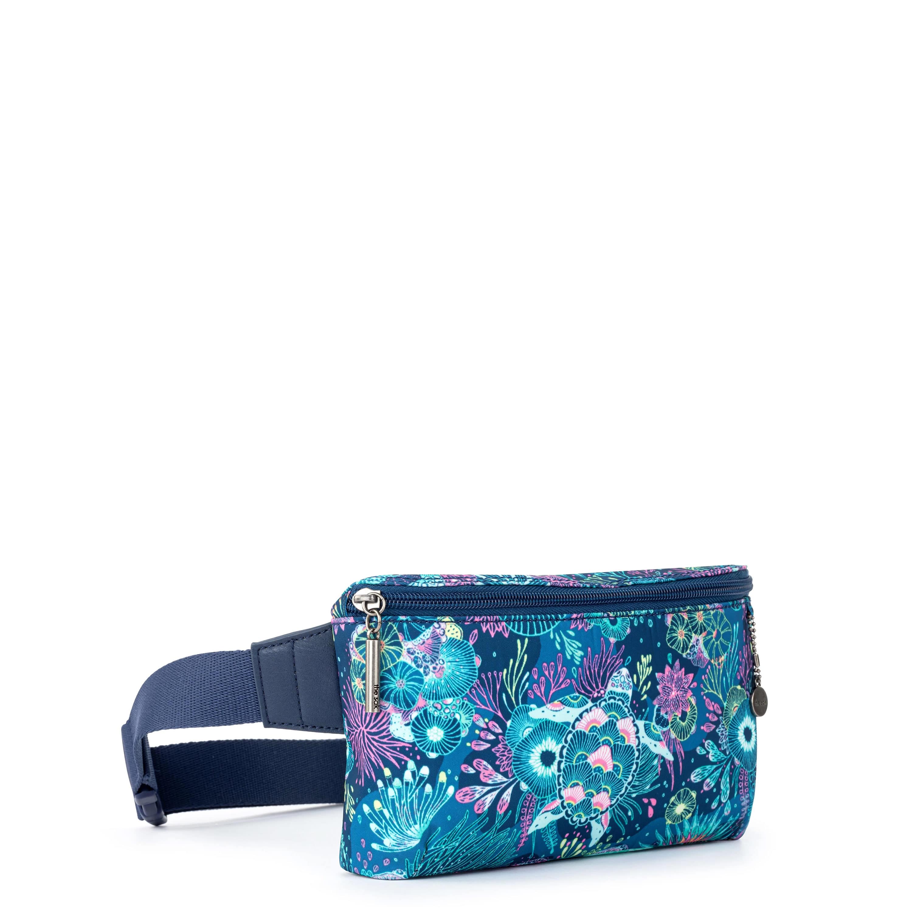 The Sak Caraway Small Belt Bag - EcoTwill - Royal Blue Seascape