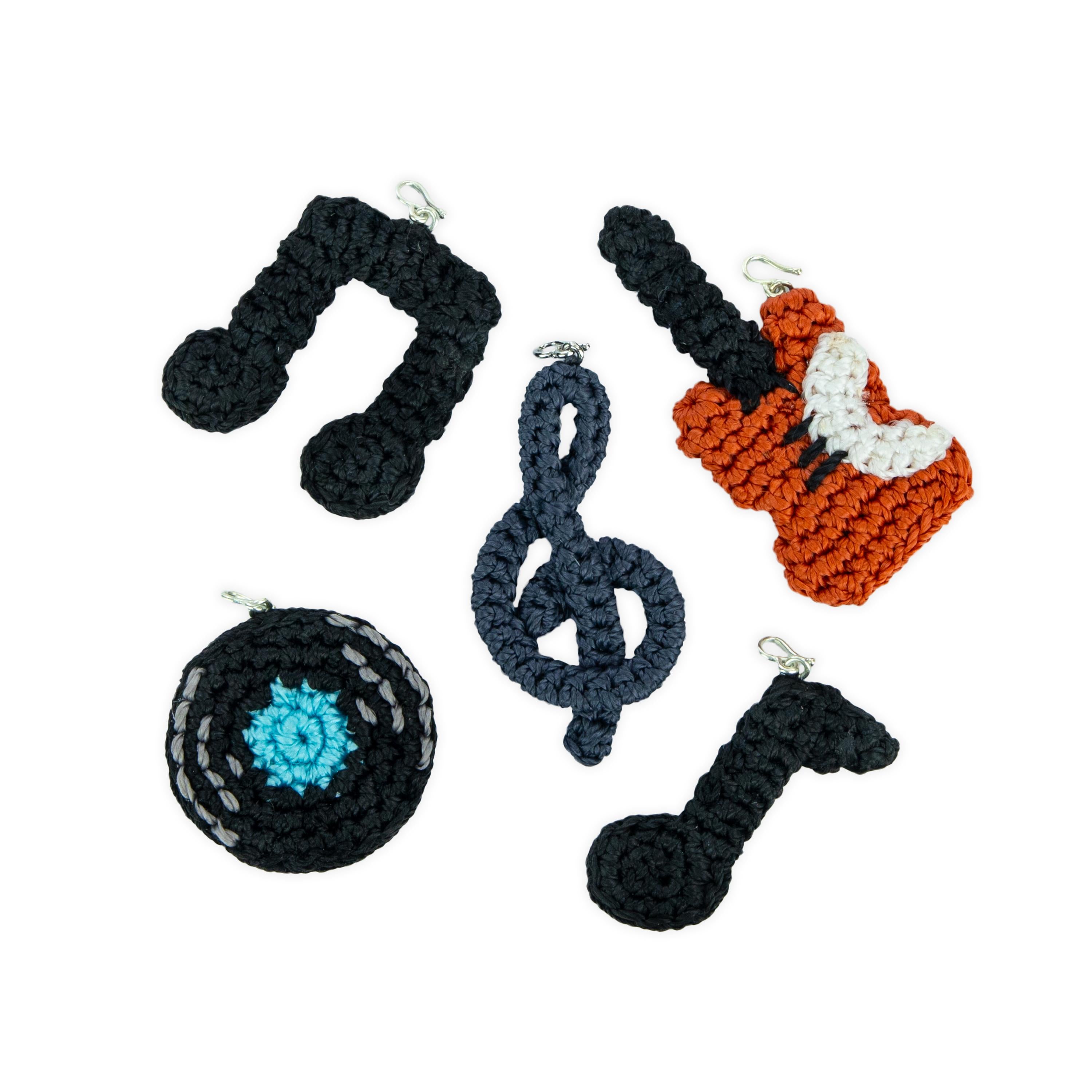 The Sak Yarnicharmz 5 Pack - Hand Crochet - Music