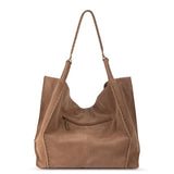 The Sak Los Feliz Large Tote - Leather - Tobacco Suede