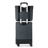 Sakroots On The Go 21" Spinner Luggage Bundle - EcoTwill - Black Spirit Desert