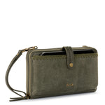 The Sak Iris Smartphone Wallet - Leather - Moss Suede