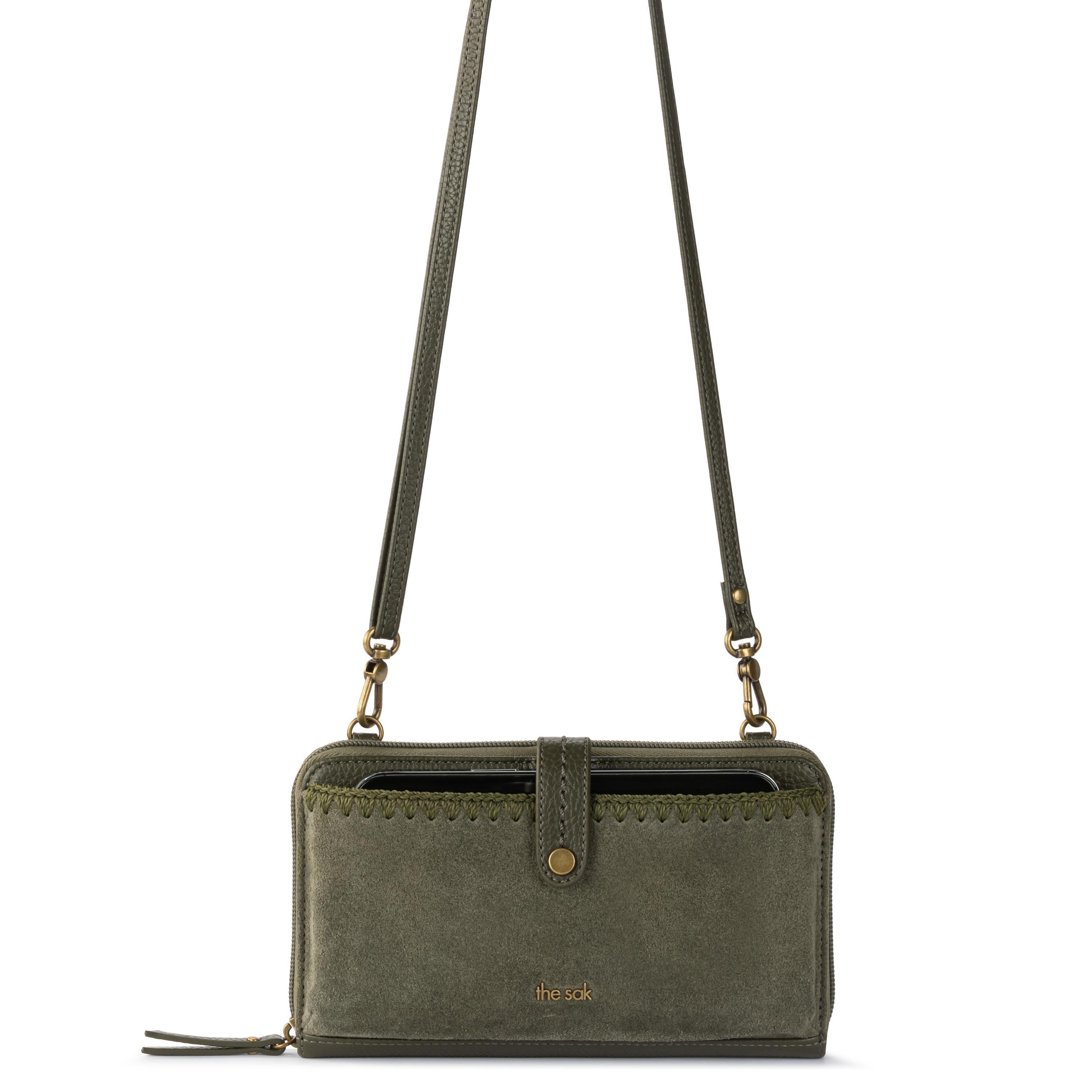 The Sak Iris Smartphone Wallet - Leather - Moss Suede