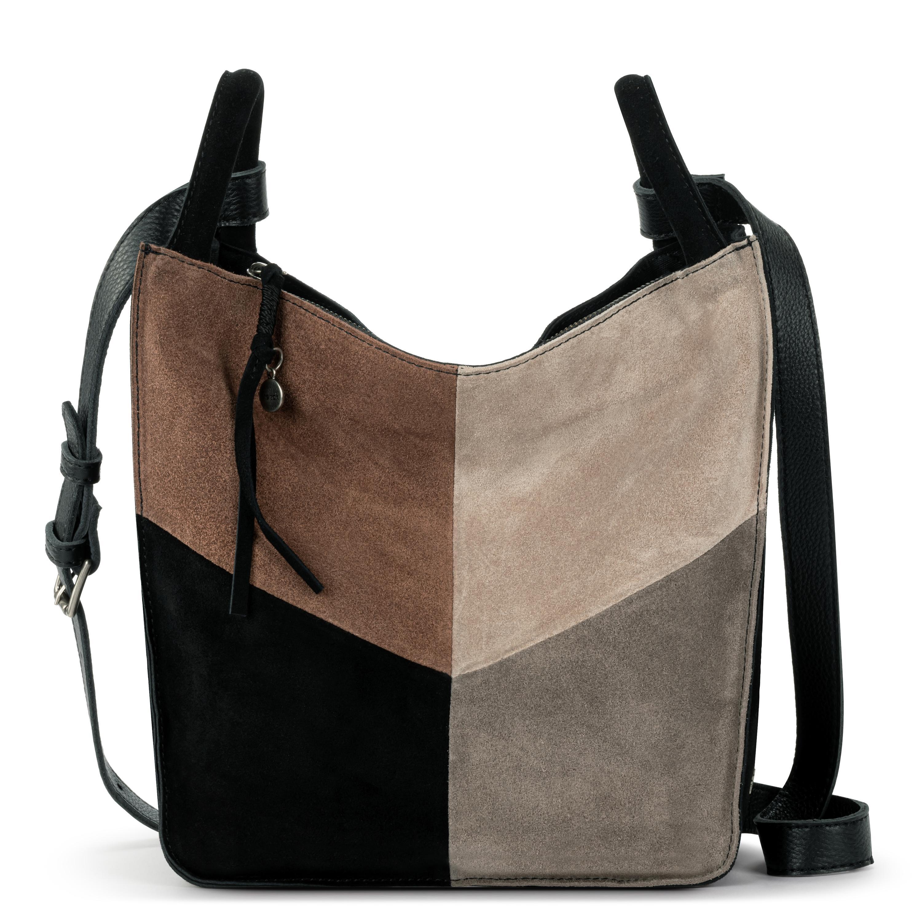 The Sak Los Feliz Crossbody - Leather - Neutral Suede Block
