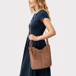 The Sak Los Feliz Crossbody - Leather - Tobacco Suede