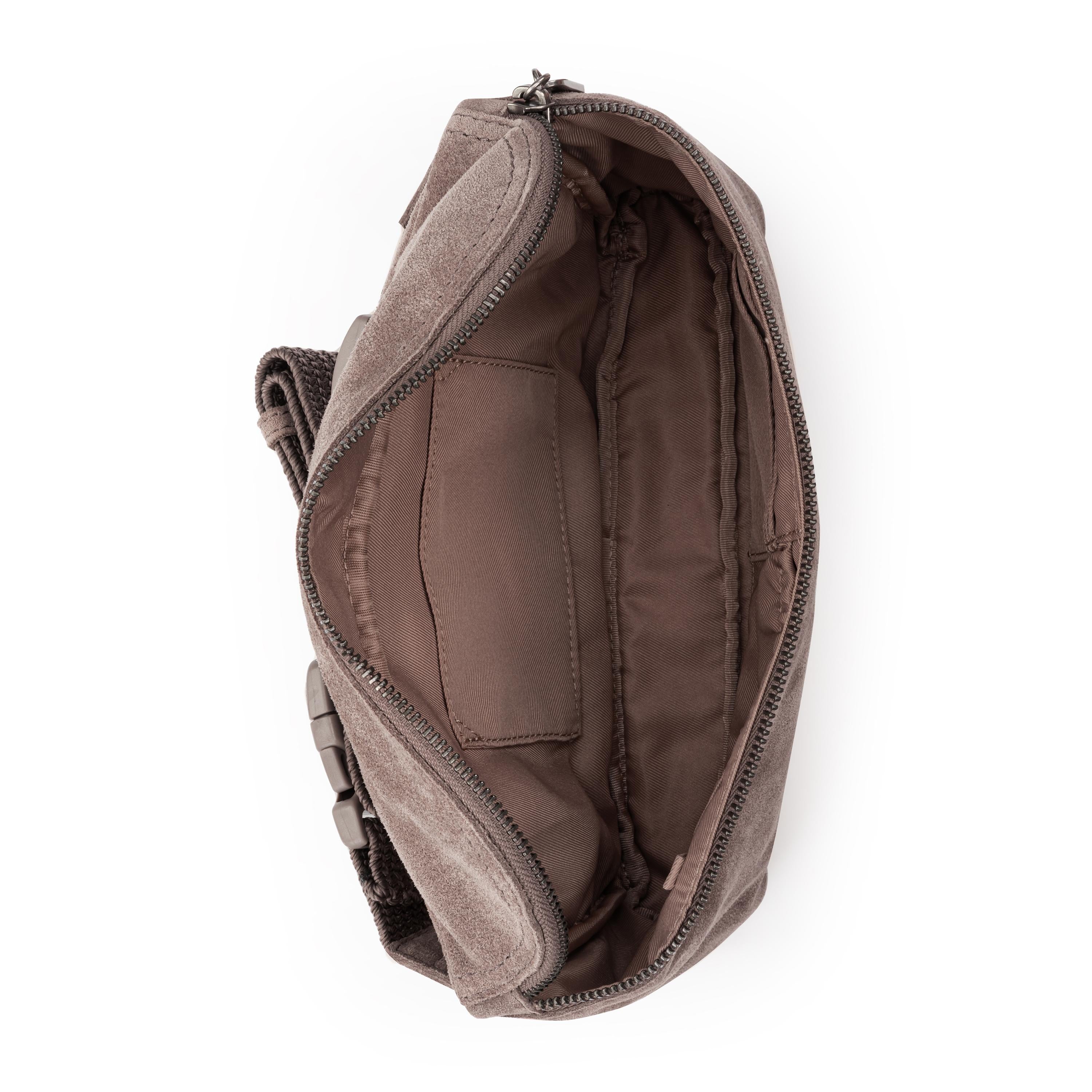 The Sak Caraway Large Belt Bag - Leather - Mushroom Suede