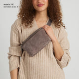 The Sak Caraway Small Belt Bag - Leather - Mushroom Suede
