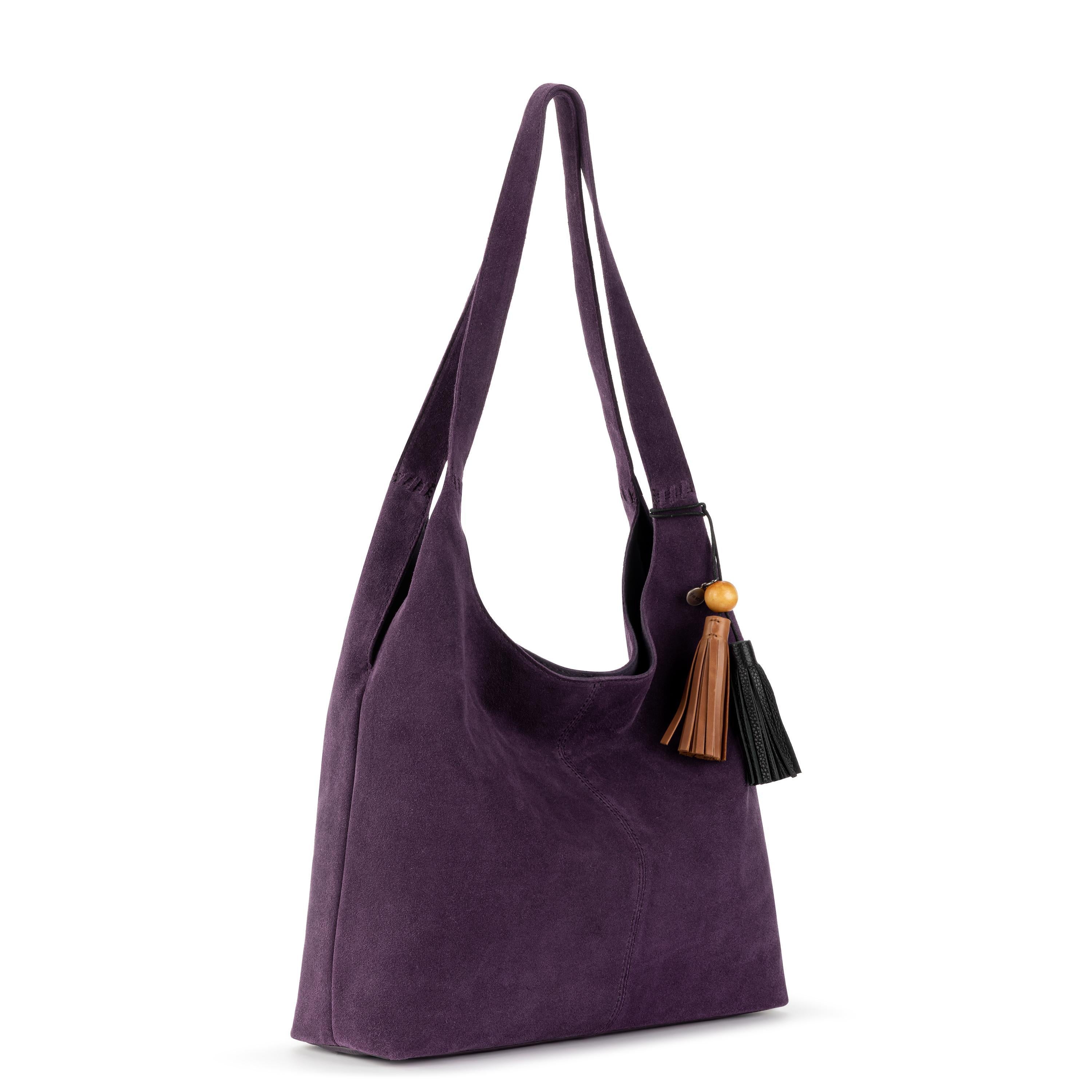 The Sak Huntley Hobo - Leather - Aubergine Suede