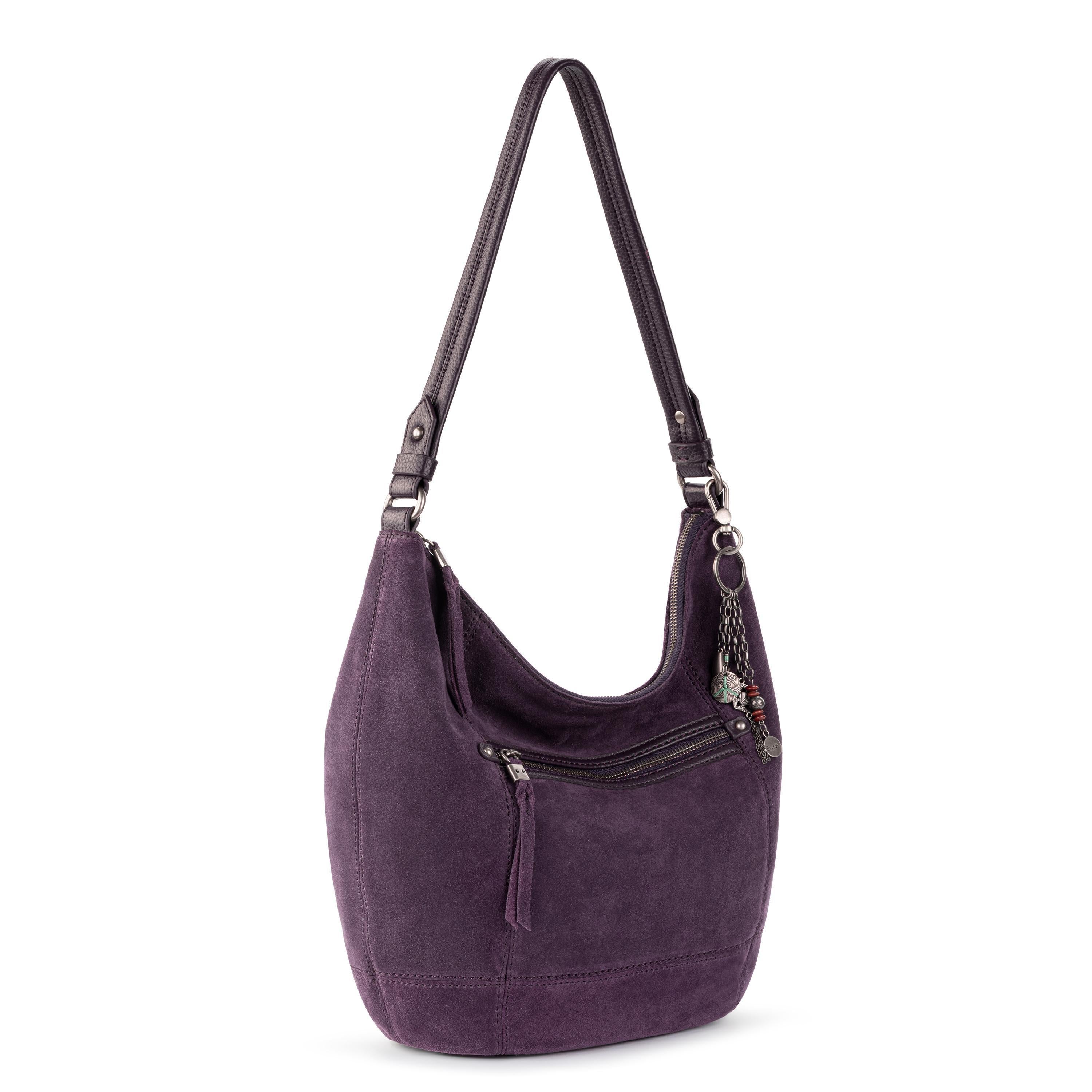 The Sak Sequoia Hobo - Leather - Aubergine Suede