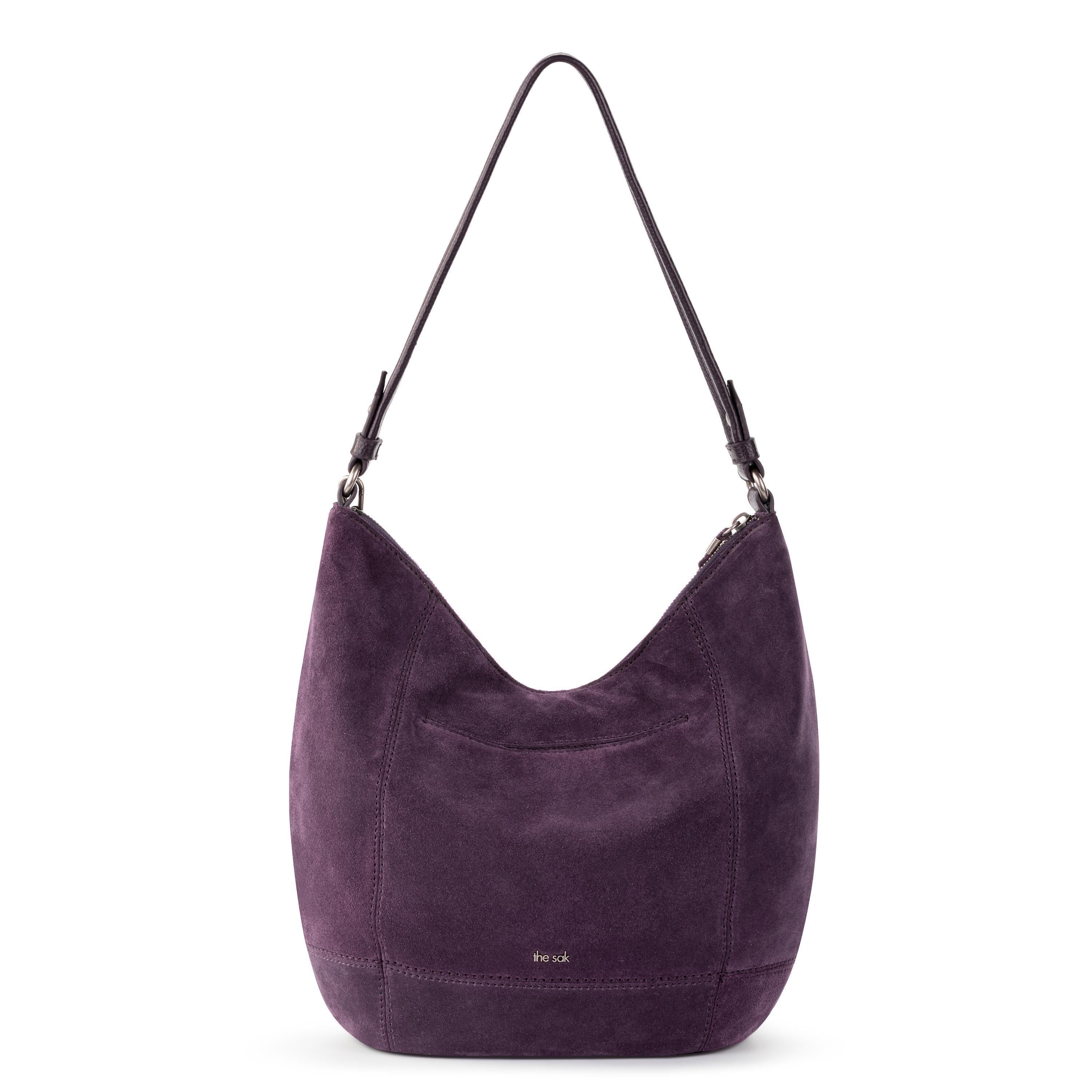 The Sak Sequoia Hobo - Leather - Aubergine Suede