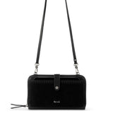 The Sak Iris Smartphone Wallet - Leather - Black Suede Block