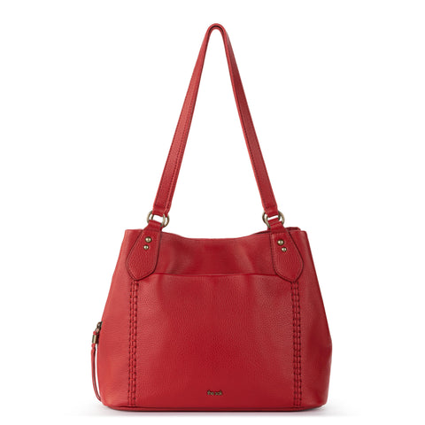 The Sak Melrose Satchel - Leather - Scarlet