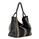 The Sak Los Feliz Large Tote - Leather - Black Neutral Seminyak