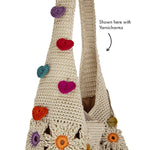 The Sak 120 Hobo - Hand Crochet - Natural Multi Flowers