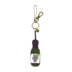 The Sak Yarnicharmz Dangle - Hand Crochet - Wine Bottle