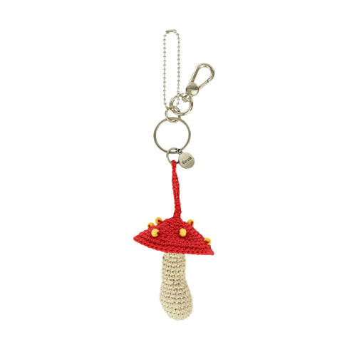 The Sak Yarnicharmz Dangle - Hand Crochet - Mushroom