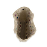 The Sak Lanie Market Tote - Hand Crochet - Natural Multi Flowers