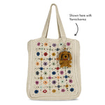 The Sak Lanie Market Tote - Hand Crochet - Natural Multi Flowers
