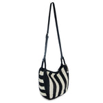 The Sak Los Feliz Crossbody - Hand Crochet - Black Stripe