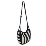 The Sak Los Feliz Crossbody - Hand Crochet - Black Stripe
