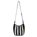 The Sak Los Feliz Crossbody - Hand Crochet - Black Stripe