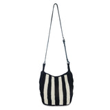 The Sak Los Feliz Crossbody - Hand Crochet - Black Stripe