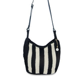 The Sak Los Feliz Crossbody - Hand Crochet - Black Stripe