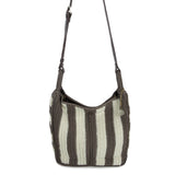 The Sak Los Feliz Crossbody - Hand Crochet - Mushroom Stripe
