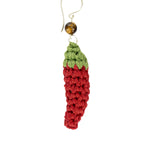 The Sak Cyrus Charm Earrings - Hand Crochet - Chili Peppers