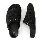 The Sak Bolinas Clog - Hand Crochet - Black Medallion
