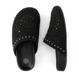 The Sak Bolinas Clog - Hand Crochet - Black Medallion
